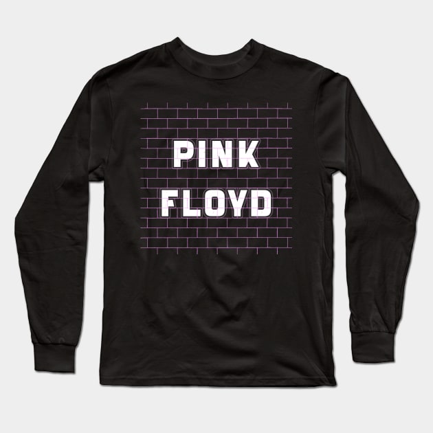 VINTAGE PINK TEXT ART (PINK FLOYD) Long Sleeve T-Shirt by RangerScots